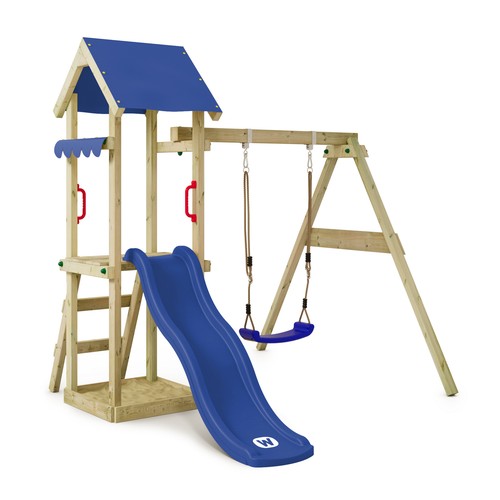 Swing set wooden climbing - wooden,