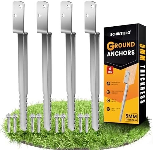4pcs ground anchor fence - fence, post